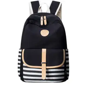 Canvas Dot Backpack Cute Lightweight Teen Girls Backpacks