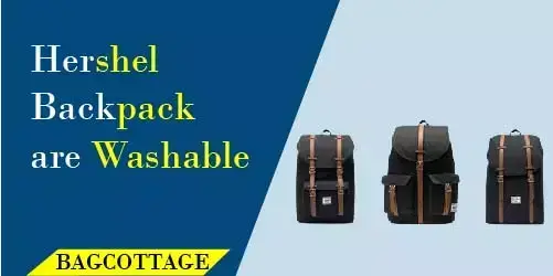 is Herschel backpack washable