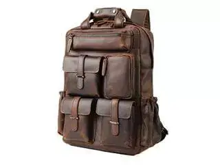 Vintage Leather Backpack for Men