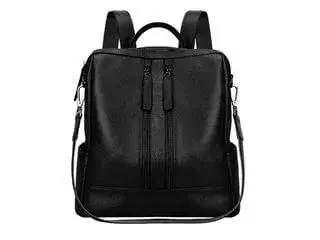 S-ZONE Women Genuine Leather Backpack