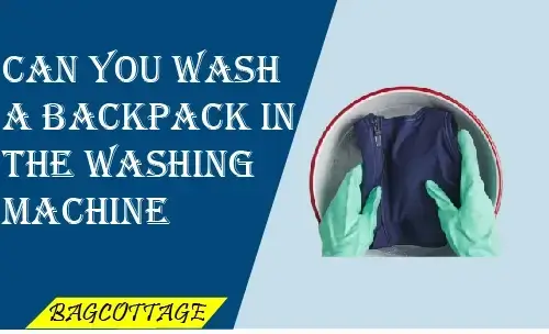 can you wash a backpack in the washing machine